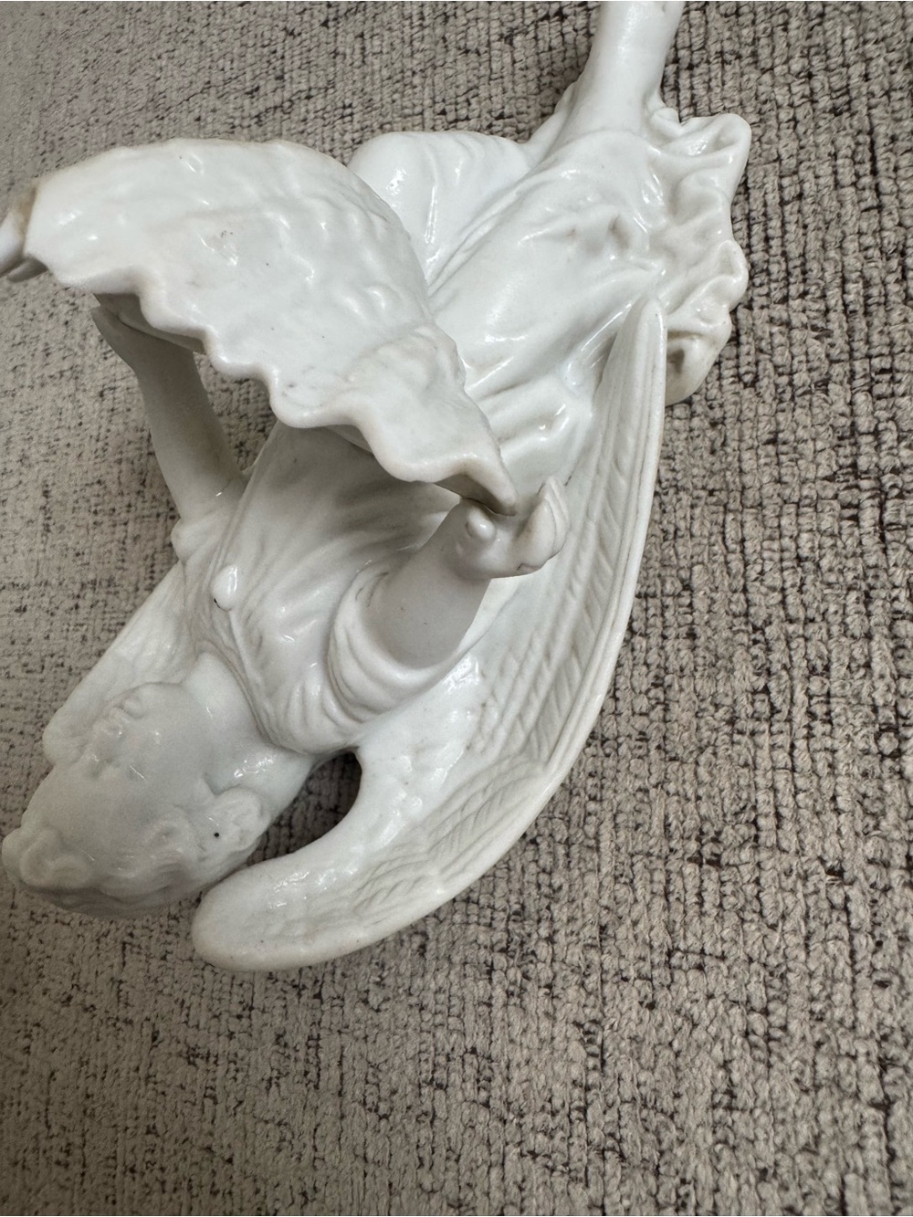 Antique Porcelain Angel - Picture 3 of 9